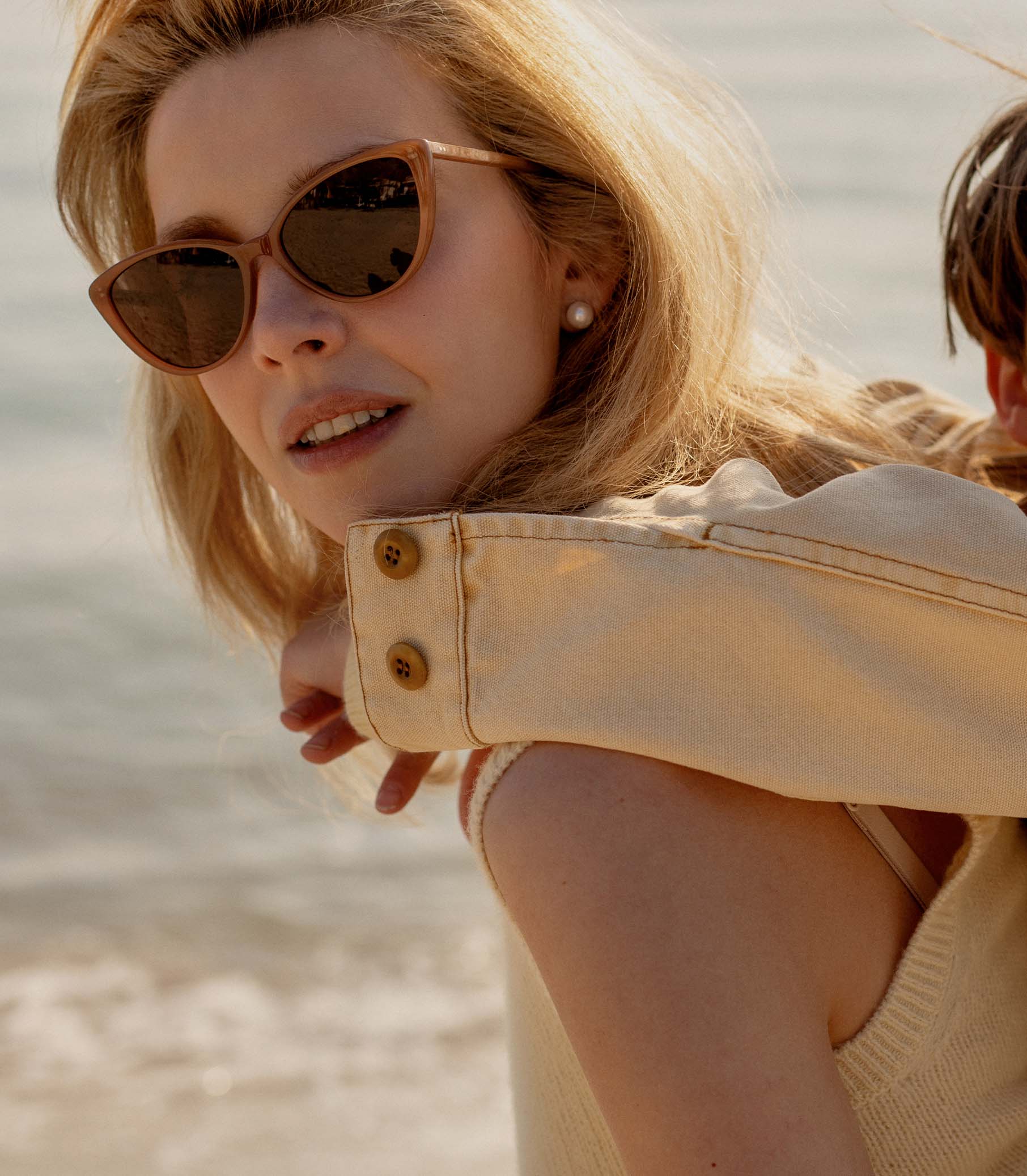 DÔEN BY GARRETT LEIGHT DOYENNE SUNGLASSES -- MINK
