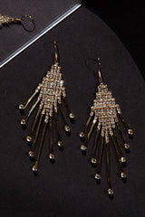 Alessandra Diamante Tassel Hook Earrings Gold