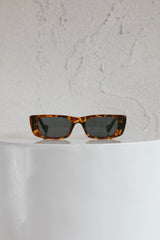 Monica Classic 90's Square Frame Sunglasses Tort