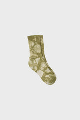Khaki and white tie dye socks