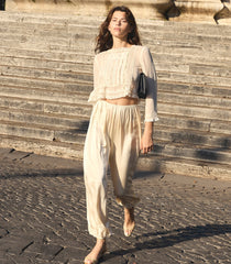 ELODINE TOP -- SEA SALT