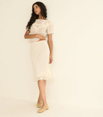 ELOWETTE SKIRT -- SEA SALT