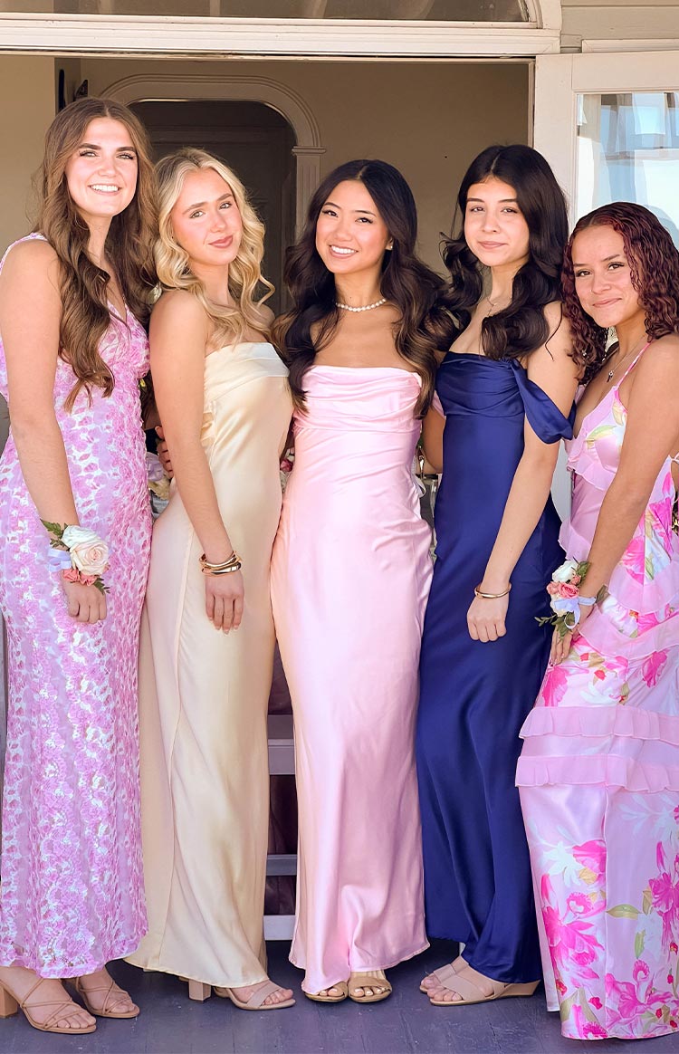 Ella Light Pink Off Shoulder Maxi Dress