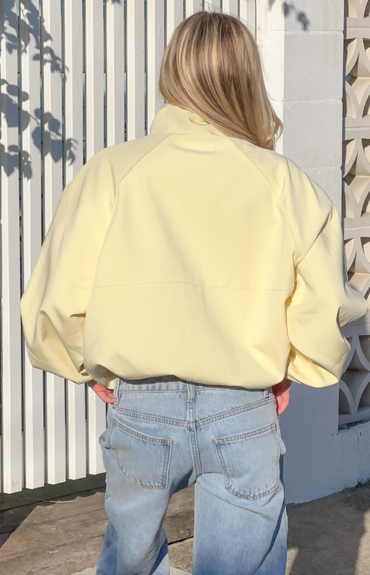 Enya Yellow Funnel Neck Sports Jacket