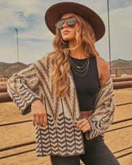 Veronica Knit Abstract Cardigan