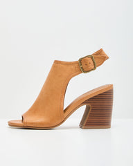 Nadiah Vegan Leather Open Toe Heel Sandal