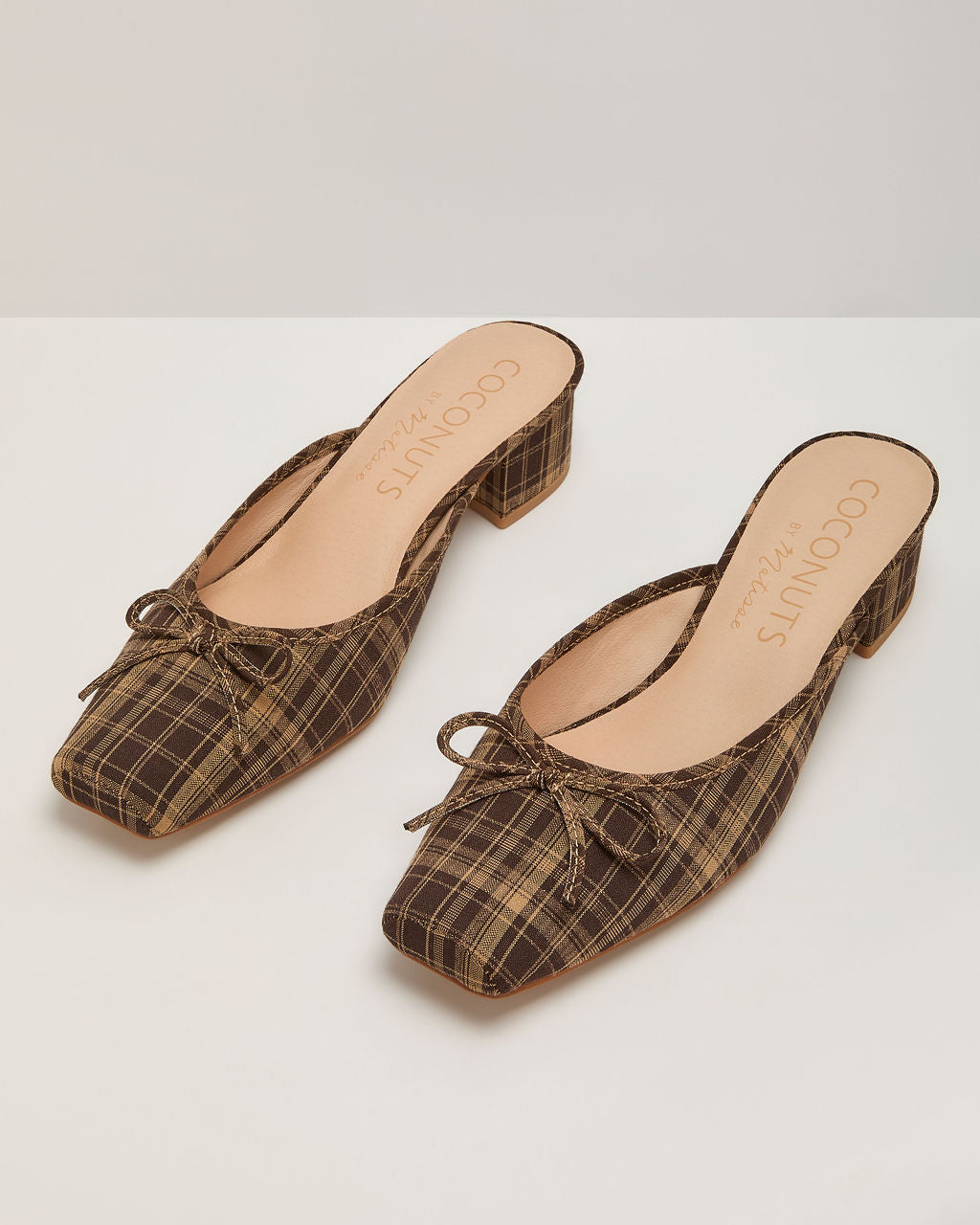 Audree Plaid Heel Mule