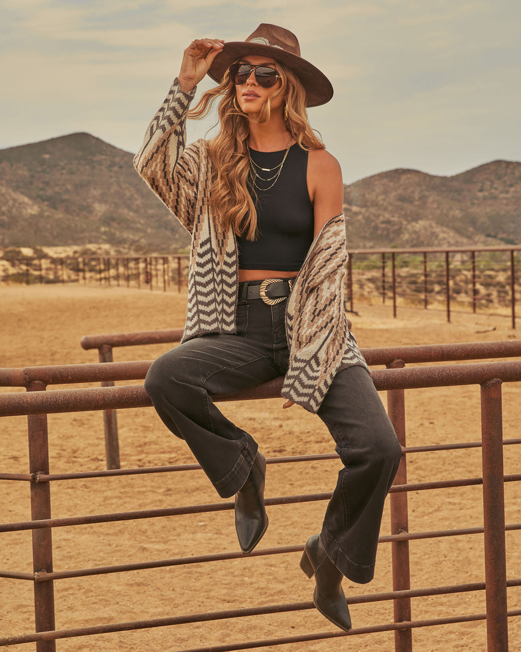Rugged Charm Stretch High Rise Wide Leg Color Jeans