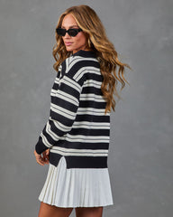 Study Hall Striped Collegiate Mini Dress