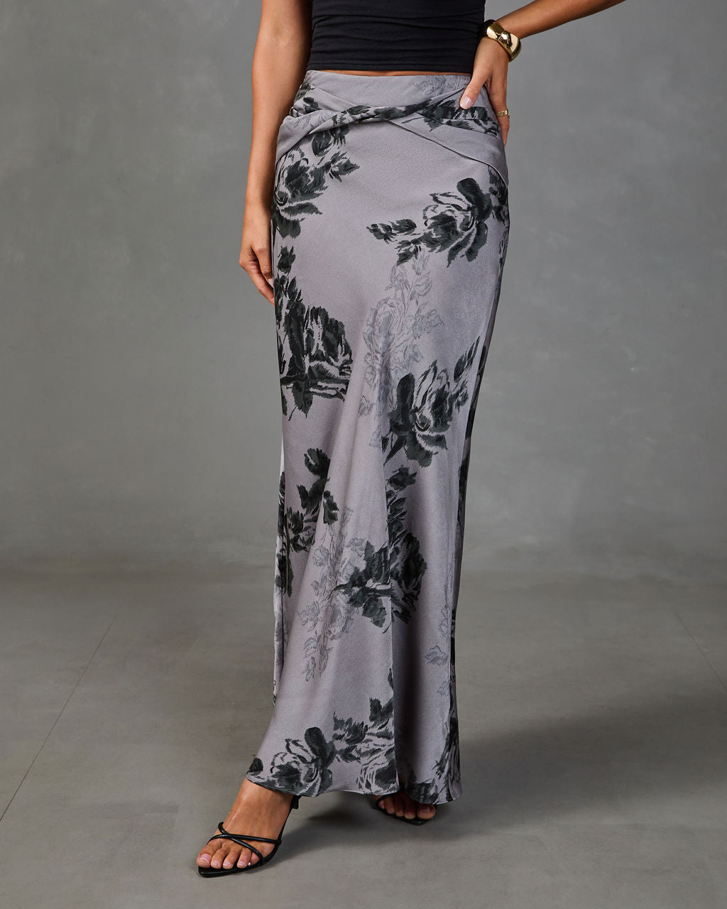 English Garden Floral Maxi Skirt