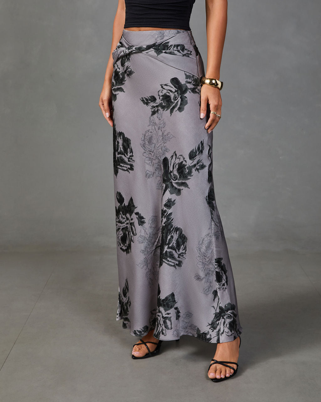 English Garden Floral Maxi Skirt