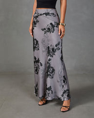 English Garden Floral Maxi Skirt