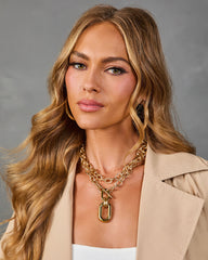 Properly Yours Layered Chain Link Necklace Set