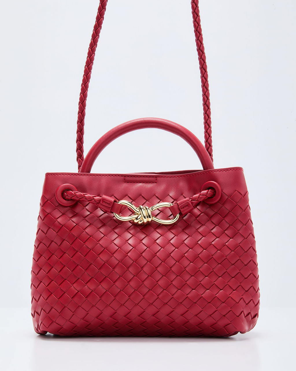 Vita Woven Bow Detail Crossbody Bag
