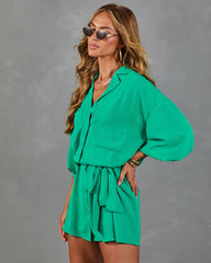 Summer Memoir Waist Tie Mini Shirt Dress