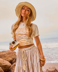Palm Haze Woven Straw Bucket Hat
