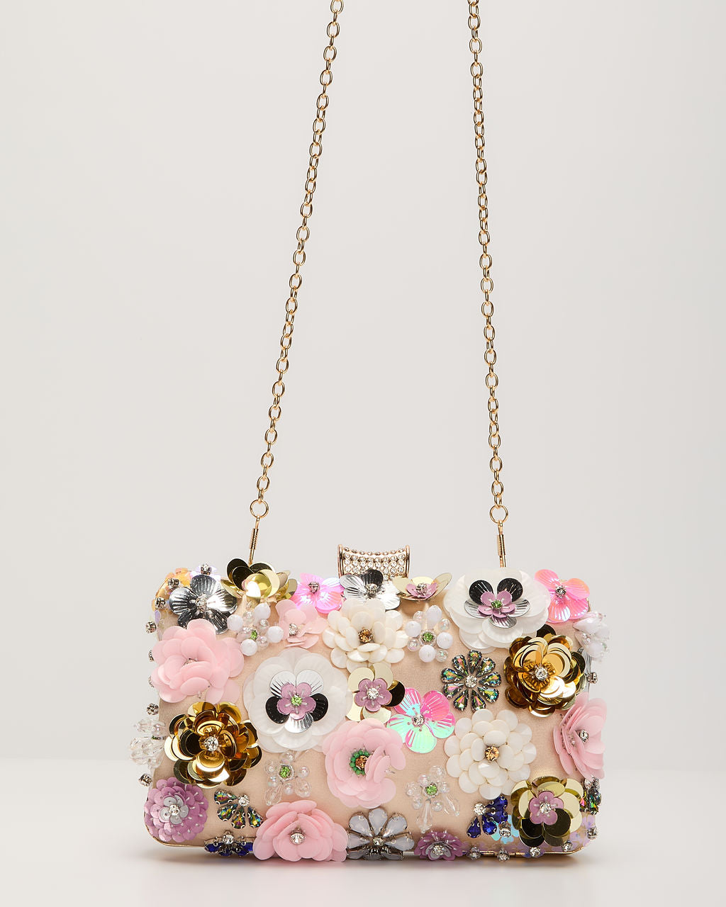 Like Wildflowers Floral Embroidered Clutch