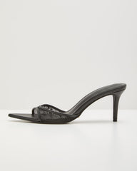 Bobbi Lace Peep Toe Mules
