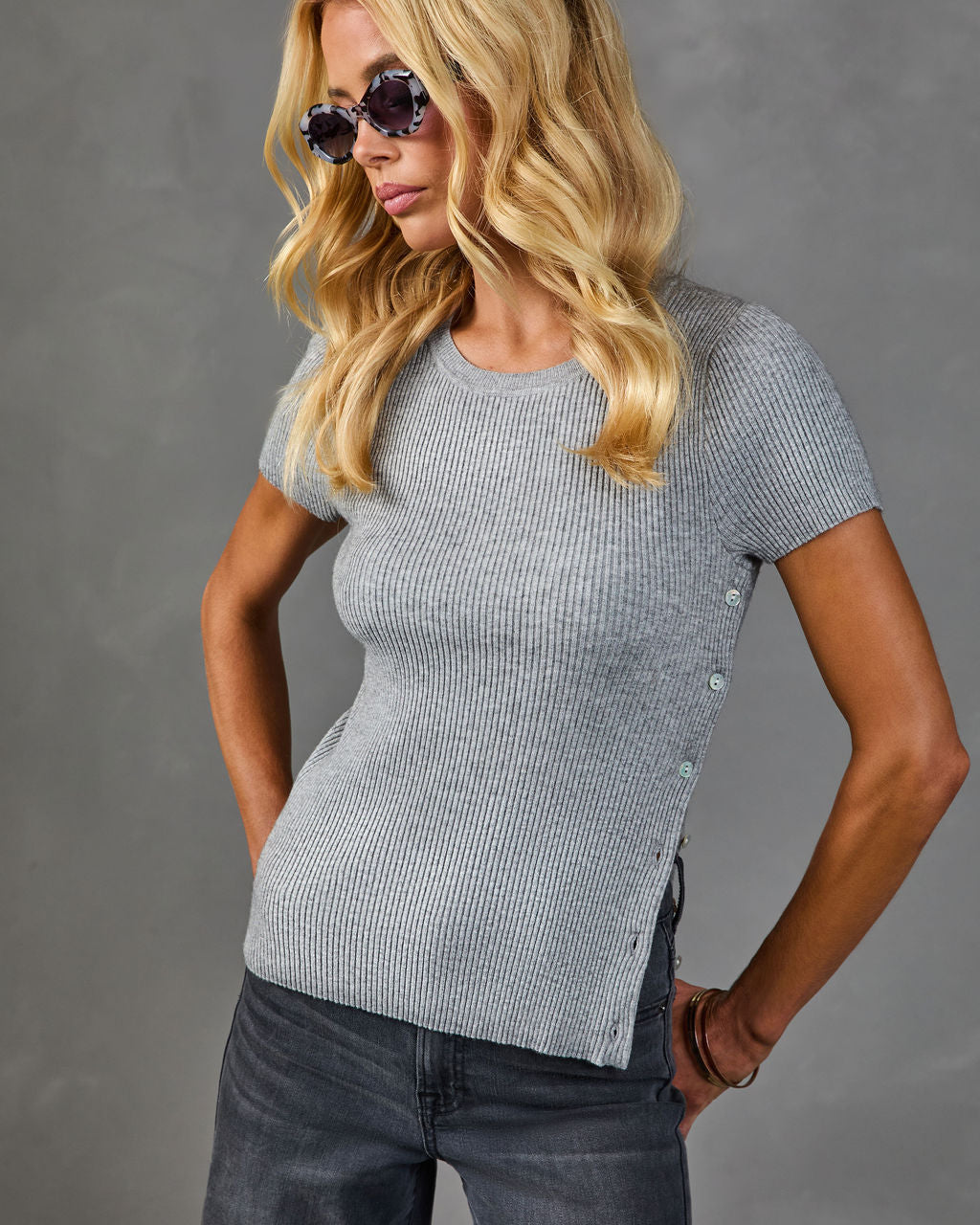 Quiet Essentials Ribbed Knit Top