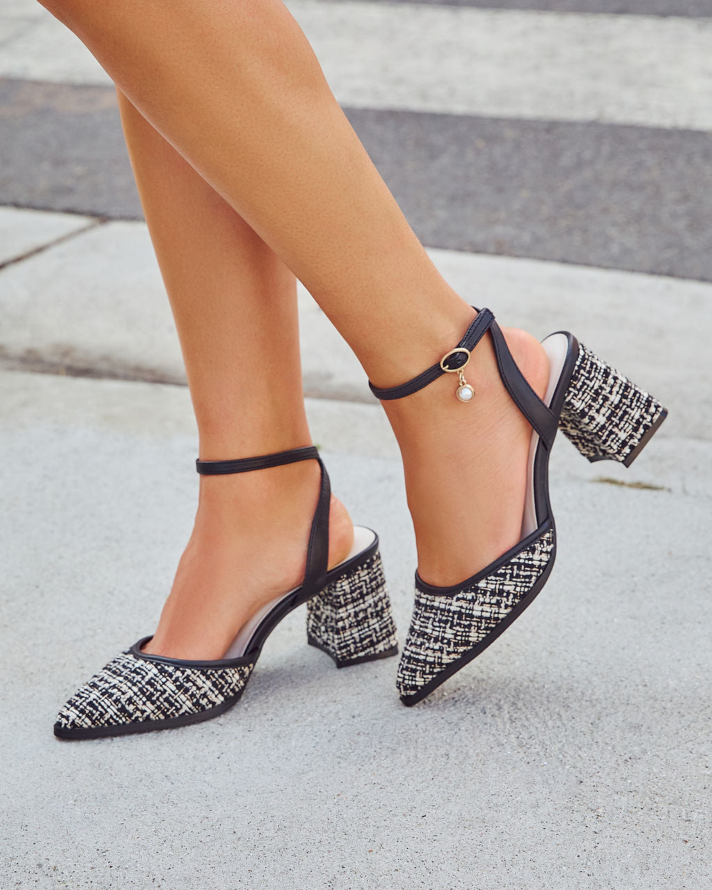 Sunday Edition Tweed Mule