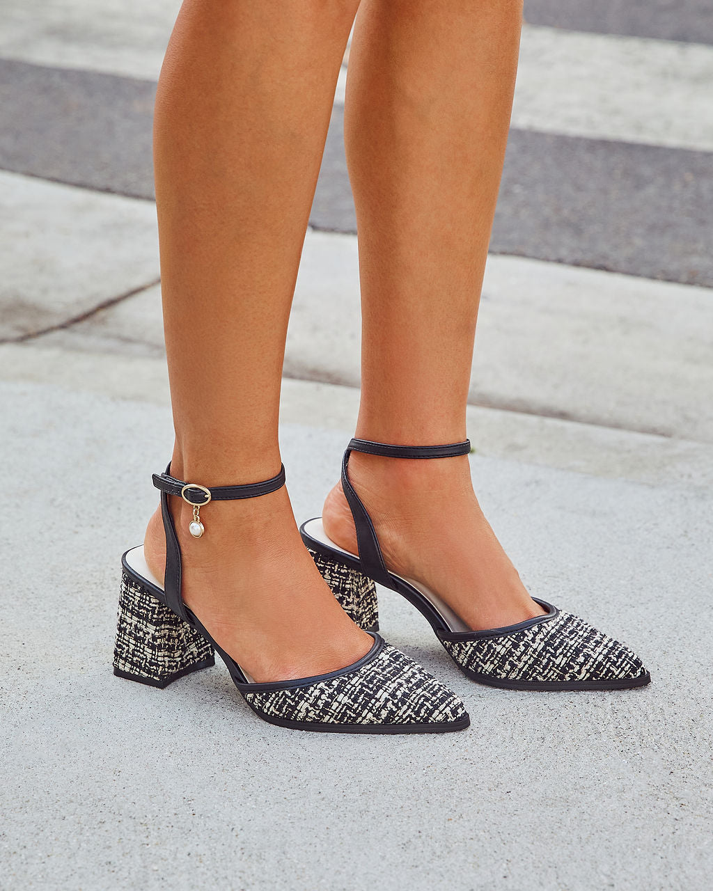 Sunday Edition Tweed Mule