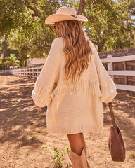 Daydream Lounge Fringe Knit Cardigan