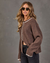 Duskwood Muse Knit Contrast Trim Sweater