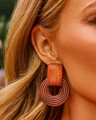 Sea Canvas Wooden Earrings