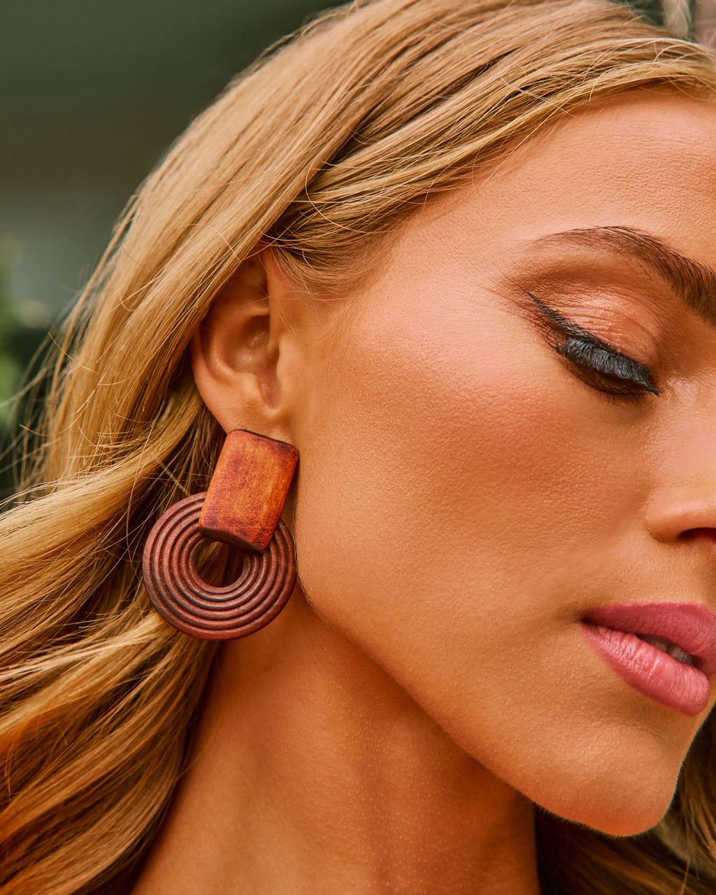 Sea Canvas Wooden Earrings
