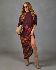 Harvest Garden Floral Maxi Skirt