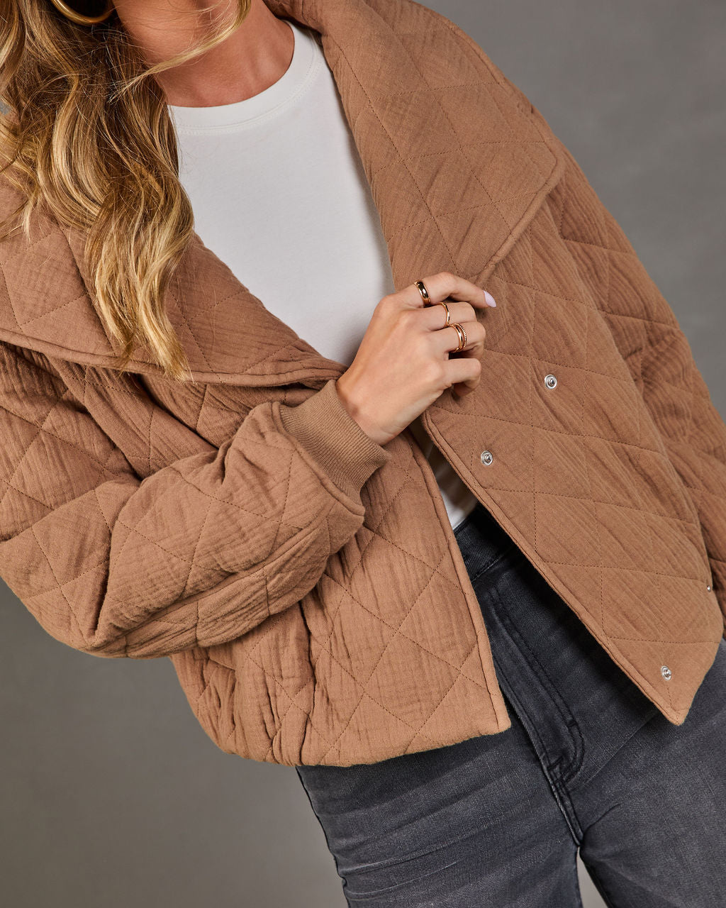 Honeyed Dreamer Cotton Quilted Jacket