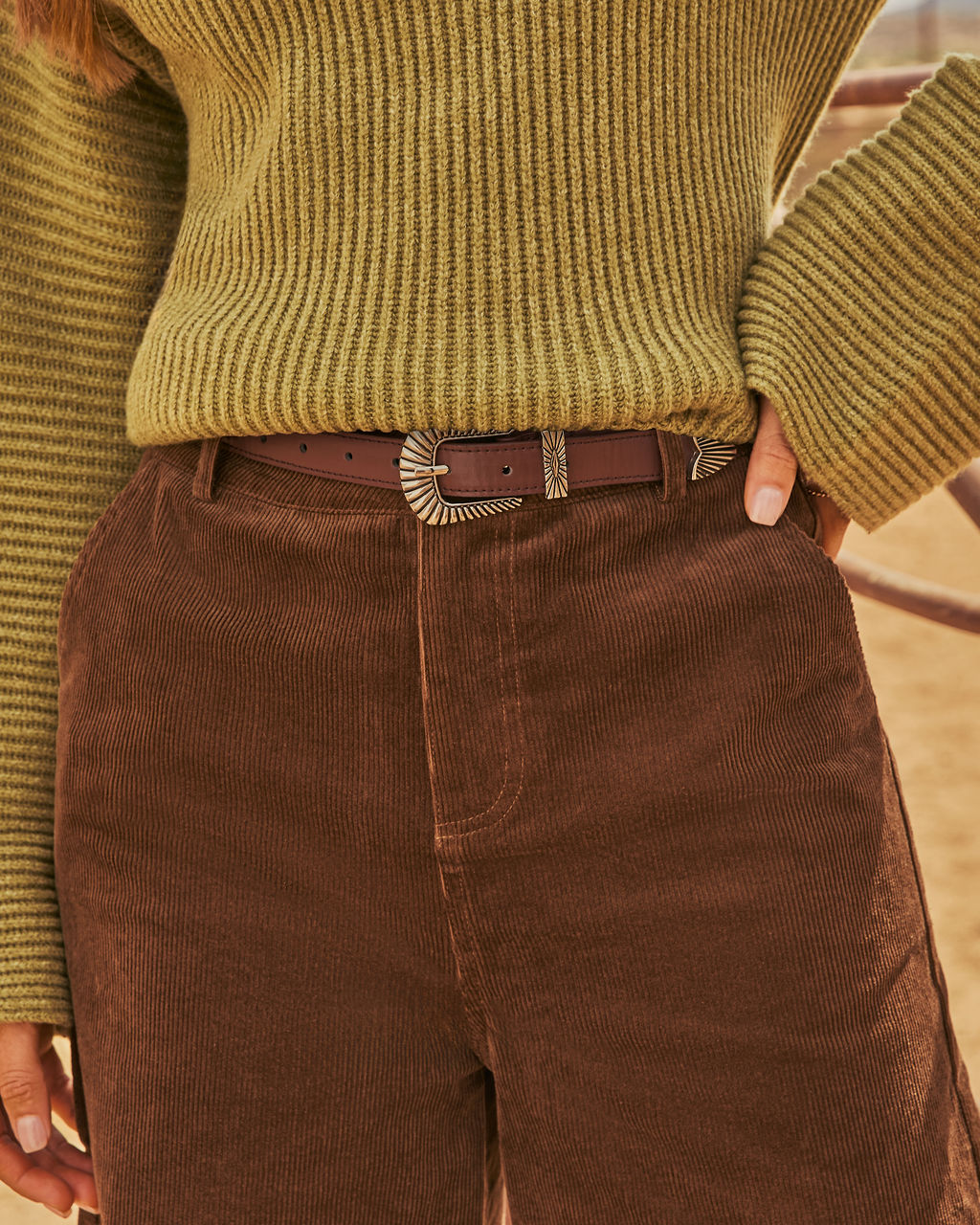 Countryside Crush Vegan Leather Western Belt