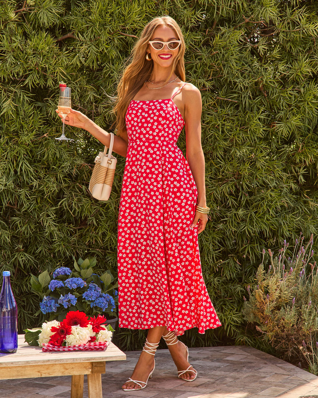 Petal Days Floral Midi Dress