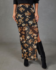 Honeyed Hour Floral Maxi Skirt