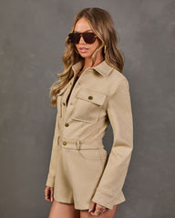 Wynn Faux Suede Romper
