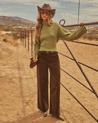Autumn Charm Corduroy Wide Leg Pants