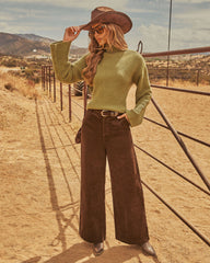 Autumn Charm Corduroy Wide Leg Pants