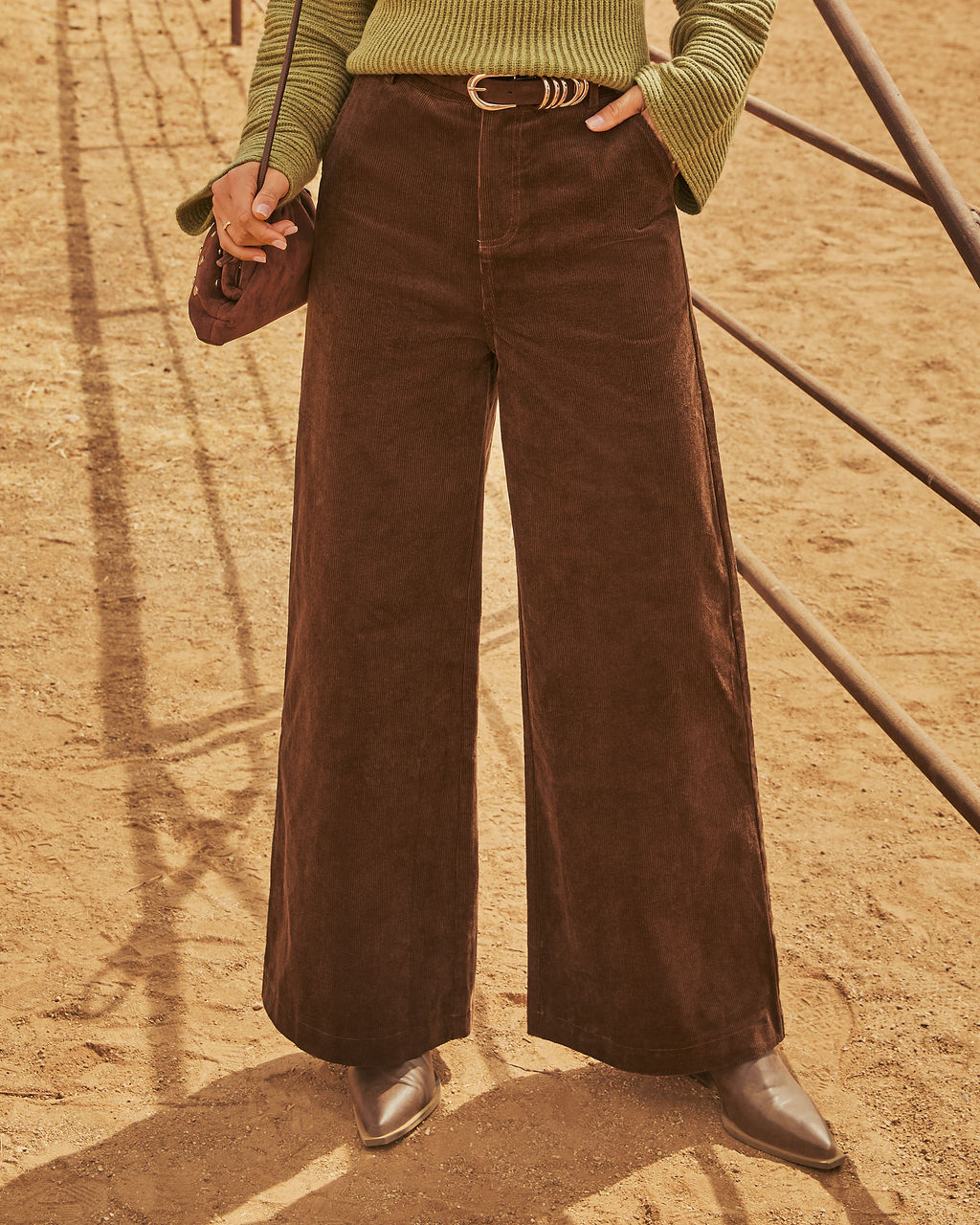 Autumn Charm Corduroy Wide Leg Pants