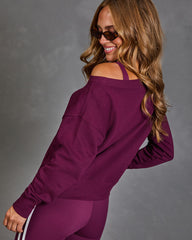 Motion Theory Off The Shoulder Sweatshirt