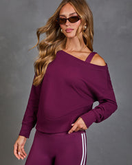 Motion Theory Off The Shoulder Sweatshirt
