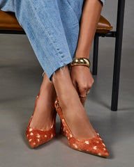 Jessy Doe Print Slingback Wedge Heel