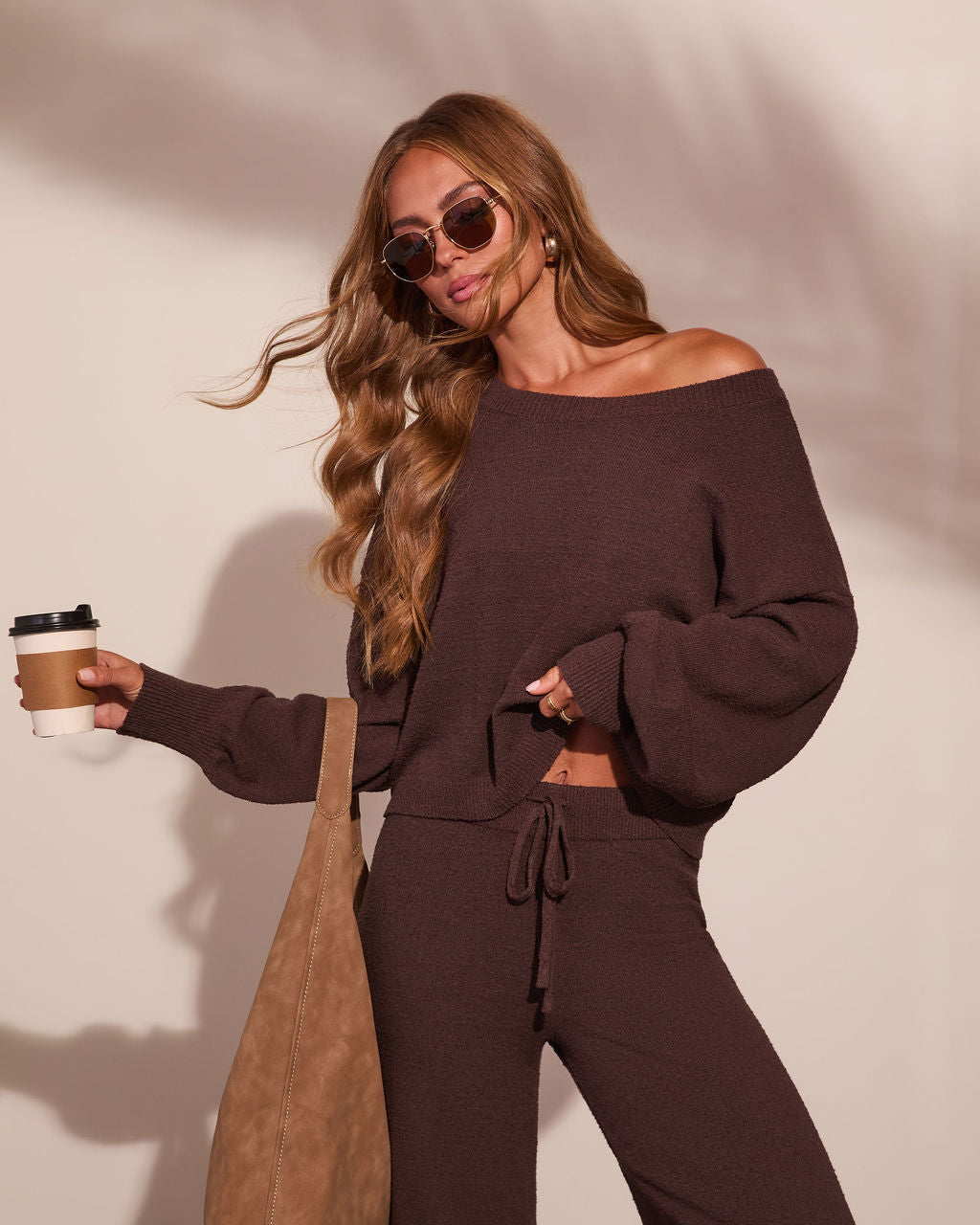 Drift Together Knit Textured Top