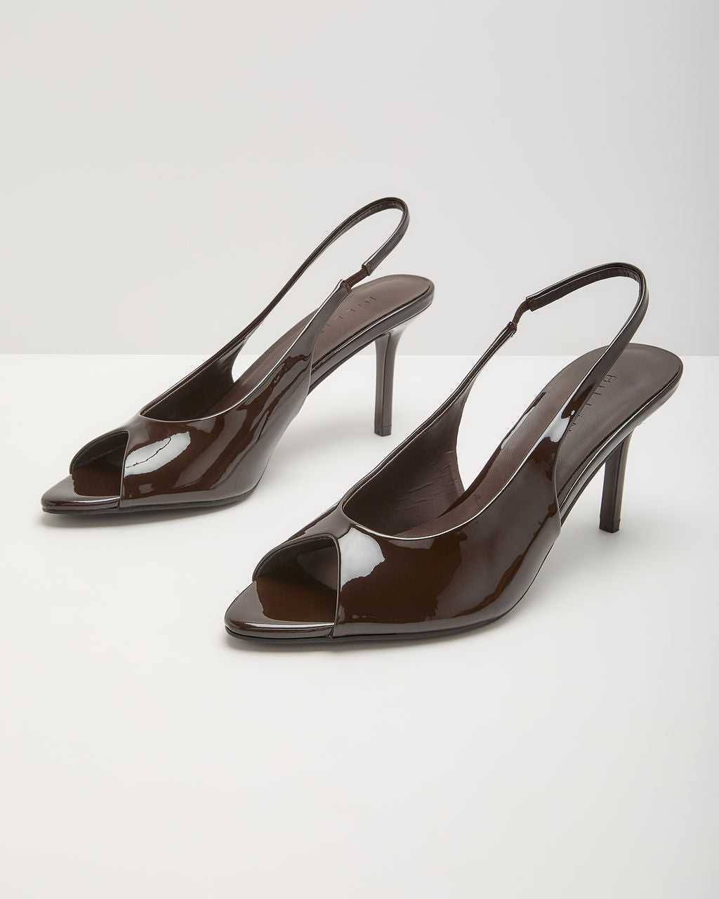 Milena Peep Toe Slingback Heels