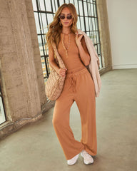 Easy Arrival Ribbed Henley Top