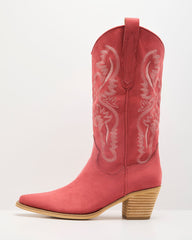 Brooklin Faux Suede Western Boots