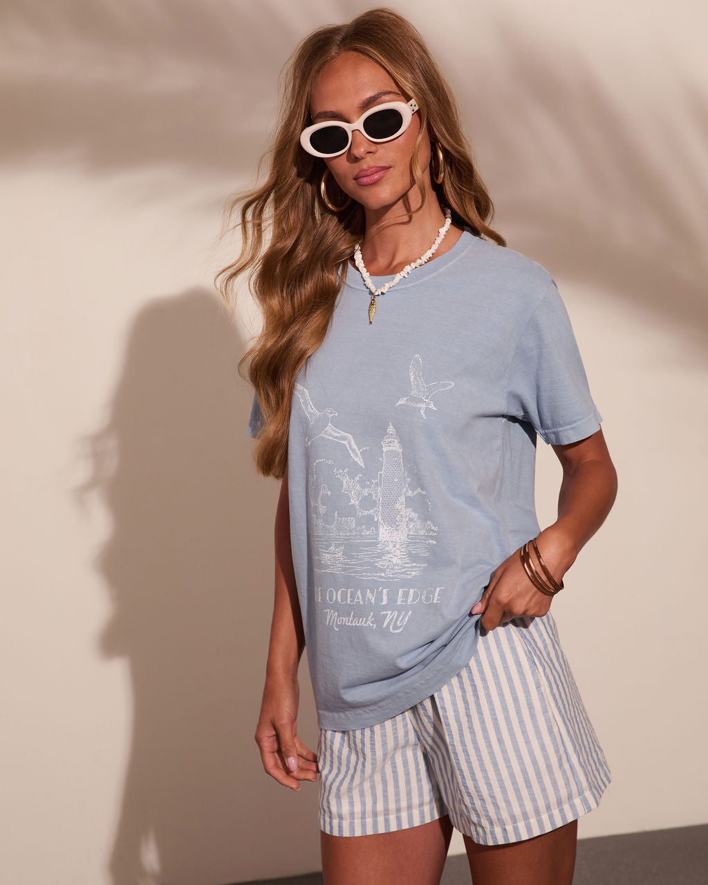 Oceans Edge Cotton Graphic Short Sleeve Tee