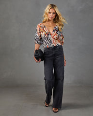 Ritual Society Abstract Print Blouse