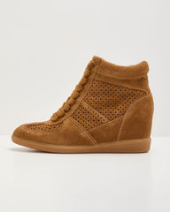 Kelis Faux Suede Wedge Sneakers