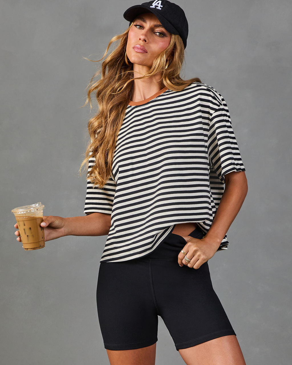 Catching On High Rise Biker Shorts