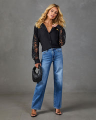 Whisper Creek Lace Sleeve Blouse
